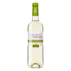 Botella de vino blanco Verdejo palacio de Vivero